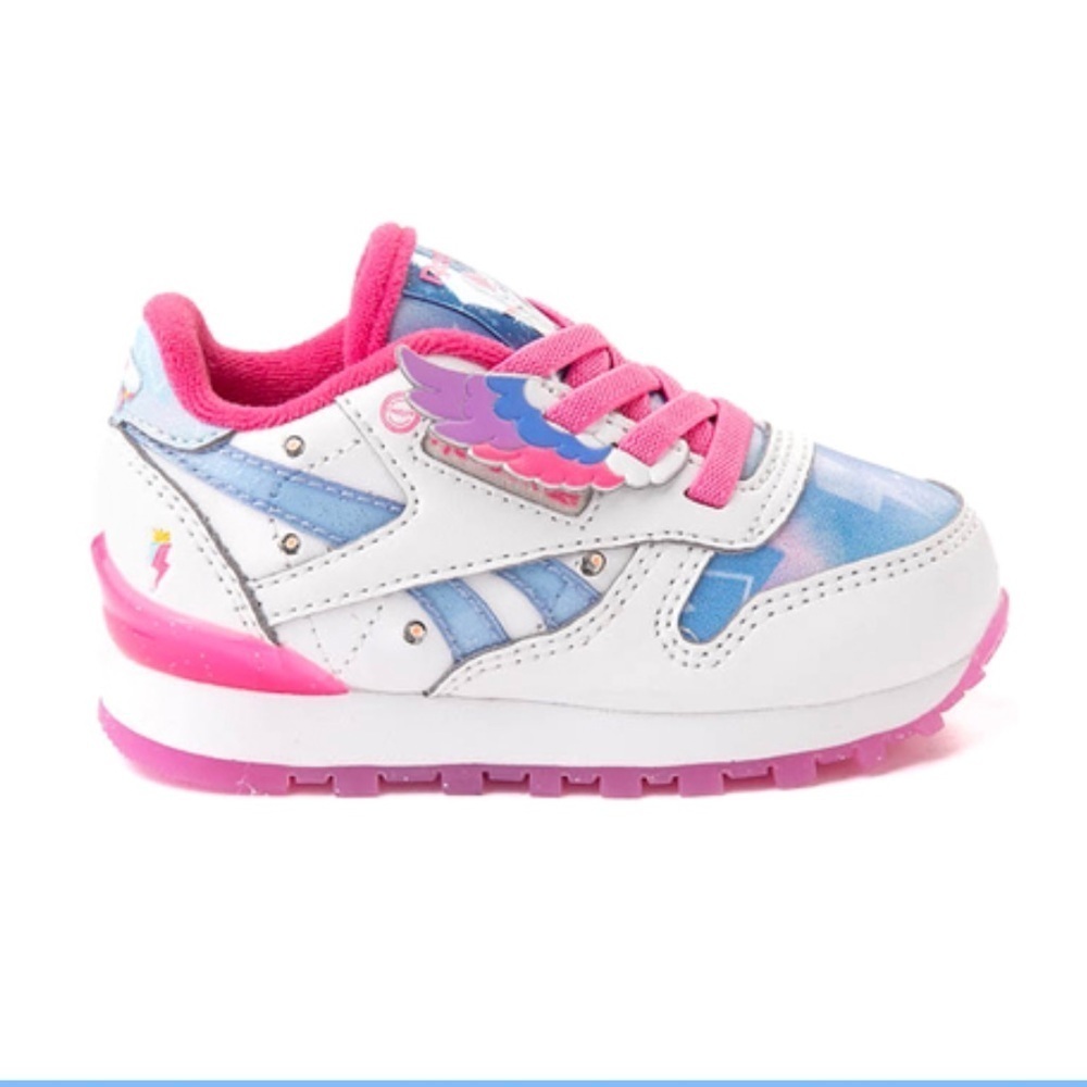 Reebok My Little Pony Zip Storm Light up/Flash Pink and Blue Sneakers-Size 7